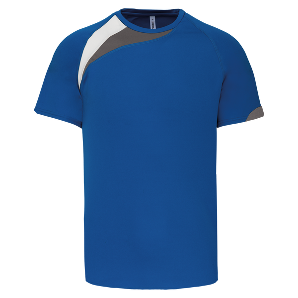 T-shirt de desporto manga curta-Sporty Royal Blue / White / Storm Grey-XS-RAG-Tailors-Fardas-e-Uniformes-Vestuario-Pro