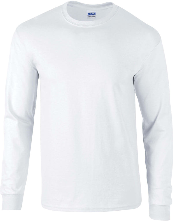 T-shirt de manga comprida Ultra Cotton™-Branco-S-RAG-Tailors-Fardas-e-Uniformes-Vestuario-Pro