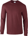 T-shirt de manga comprida Ultra Cotton™-Maroon-S-RAG-Tailors-Fardas-e-Uniformes-Vestuario-Pro