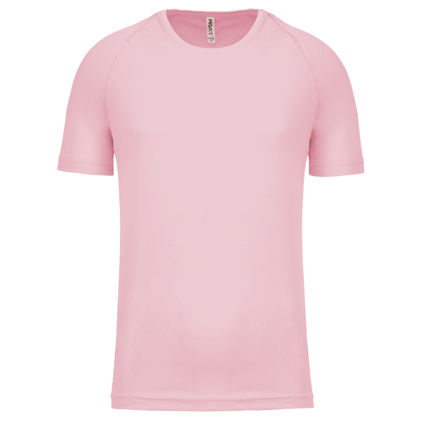 T-shirt de manga curta de desporto-Rosa Claro-M-RAG-Tailors-Fardas-e-Uniformes-Vestuario-Pro