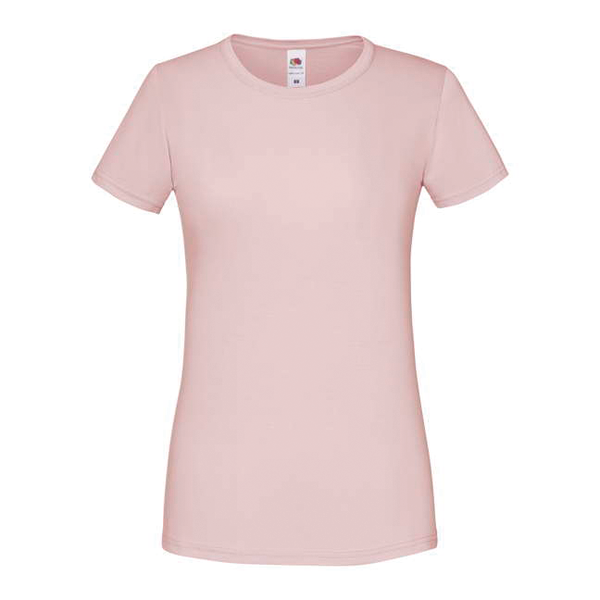 T-shirt de senhora Iconic-T-Rosa Pó-S-RAG-Tailors-Fardas-e-Uniformes-Vestuario-Pro