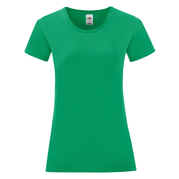 T-shirt de senhora Iconic-T-Verde Kelly-XS-RAG-Tailors-Fardas-e-Uniformes-Vestuario-Pro