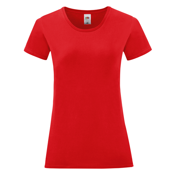 T-shirt de senhora Iconic-T-Vermelho-XS-RAG-Tailors-Fardas-e-Uniformes-Vestuario-Pro