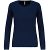 T-shirt de senhora de desporto de manga comprida-Sporty Navy-XS-RAG-Tailors-Fardas-e-Uniformes-Vestuario-Pro