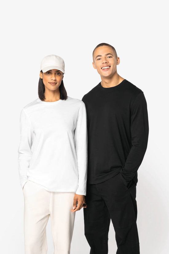 T-shirt eco-responsável de manga comprida unissexo-RAG-Tailors-Fardas-e-Uniformes-Vestuario-Pro