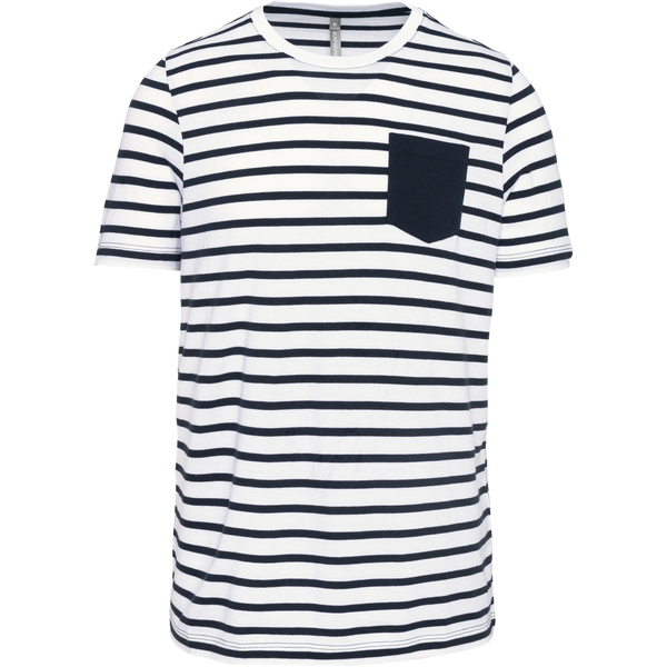 T-shirt estilo marinho-White / Navy Stripes-S-RAG-Tailors-Fardas-e-Uniformes-Vestuario-Pro