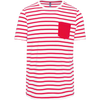 T-shirt estilo marinho-White / Red Stripe-S-RAG-Tailors-Fardas-e-Uniformes-Vestuario-Pro