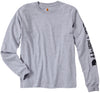 T-shirt manga comprida-Heather Grey-S-RAG-Tailors-Fardas-e-Uniformes-Vestuario-Pro