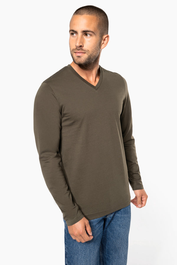 T-shirt manga comprida e decote V-RAG-Tailors-Fardas-e-Uniformes-Vestuario-Pro
