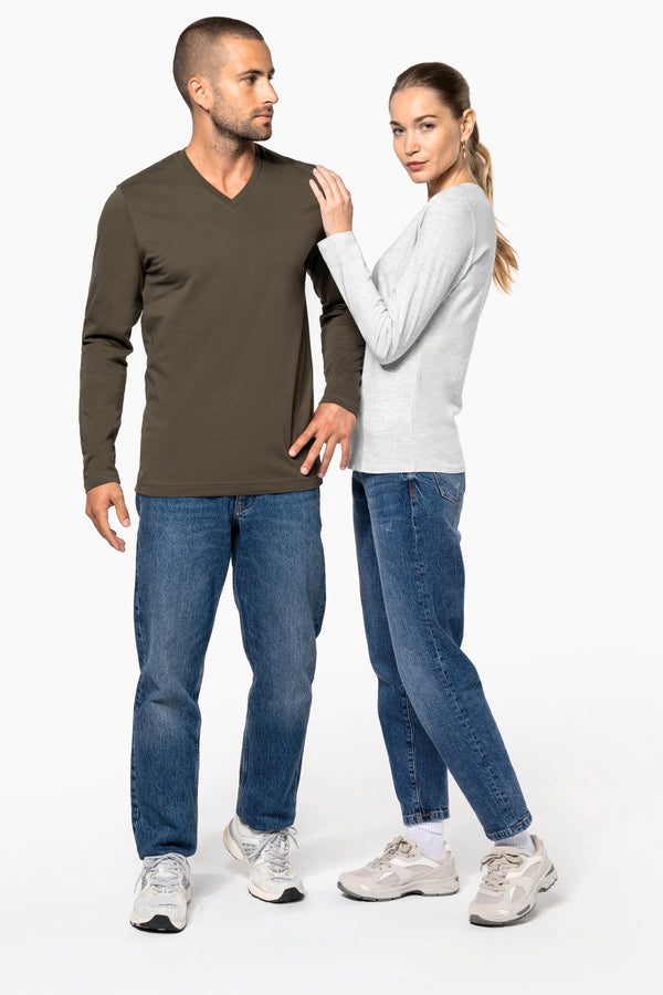 T-shirt manga comprida e decote V-RAG-Tailors-Fardas-e-Uniformes-Vestuario-Pro