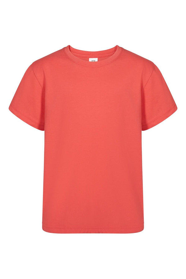 T-shirt manga curta criança PALM 190g-Fresh Coral - 414-1/2-RAG-Tailors-Fardas-e-Uniformes-Vestuario-Pro