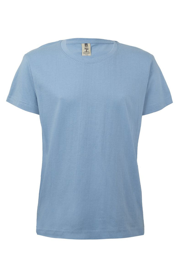 T-shirt manga curta criança PALM 190g-Sky Blue - 501-1/2-RAG-Tailors-Fardas-e-Uniformes-Vestuario-Pro