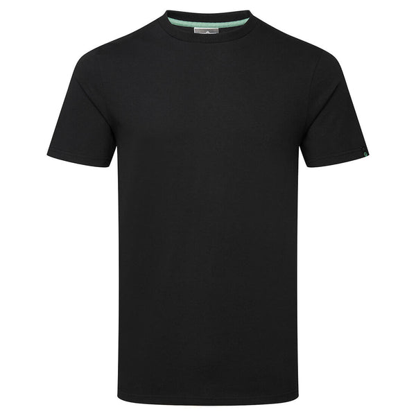 T-shirt reciclável de algodão orgânico-Preto-S-RAG-Tailors-Fardas-e-Uniformes-Vestuario-Pro
