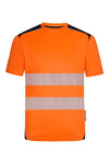 T-shirt técnica de alta visibilidade V.Dynamix Hi Vis-Preto/laranja Fluorescente - 00/19-S-RAG-Tailors-Fardas-e-Uniformes-Vestuario-Pro