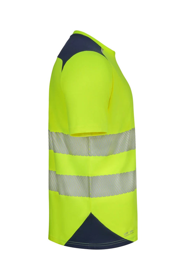 T-shirt técnica de alta visibilidade V.Dynamix Hi Vis-RAG-Tailors-Fardas-e-Uniformes-Vestuario-Pro
