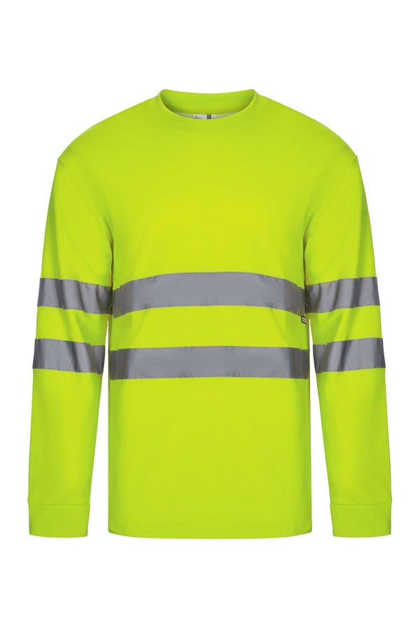 T-shirt técnica de manga comprida de alta visibilidade-Amarelo Fluorescente - 20-S-RAG-Tailors-Fardas-e-Uniformes-Vestuario-Pro