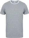 T-shirt unissexo às riscas-Heather Grey / Branco-XXS-RAG-Tailors-Fardas-e-Uniformes-Vestuario-Pro