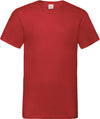 T-shirt valueweight com decote V (61-066-0)-Red-S-RAG-Tailors-Fardas-e-Uniformes-Vestuario-Pro