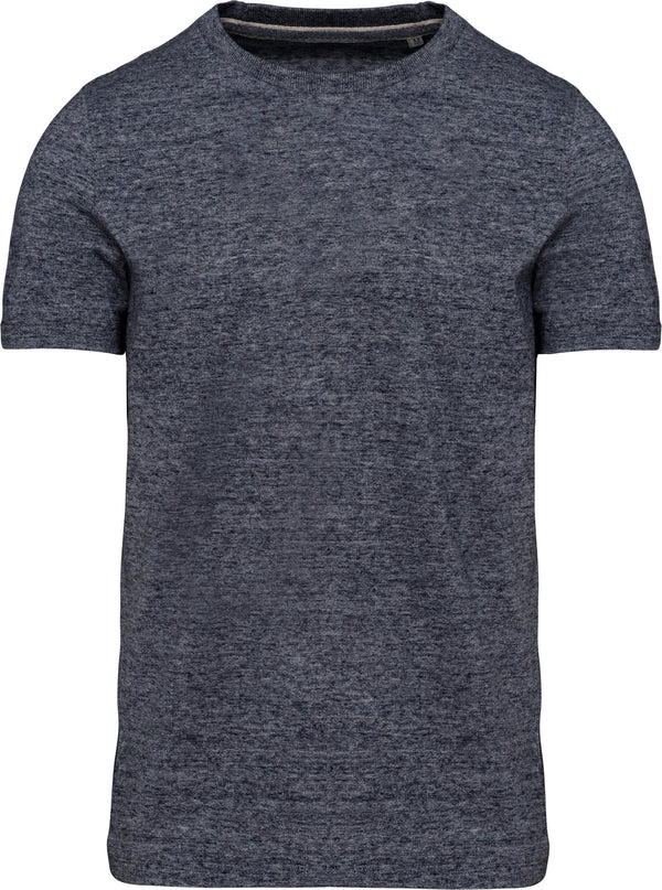 T-shirt vintage de homem de manga curta-Night Blue Heather-S-RAG-Tailors-Fardas-e-Uniformes-Vestuario-Pro