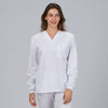 Unisex V-Neck Medical Tunic with Acrylic Cuffs