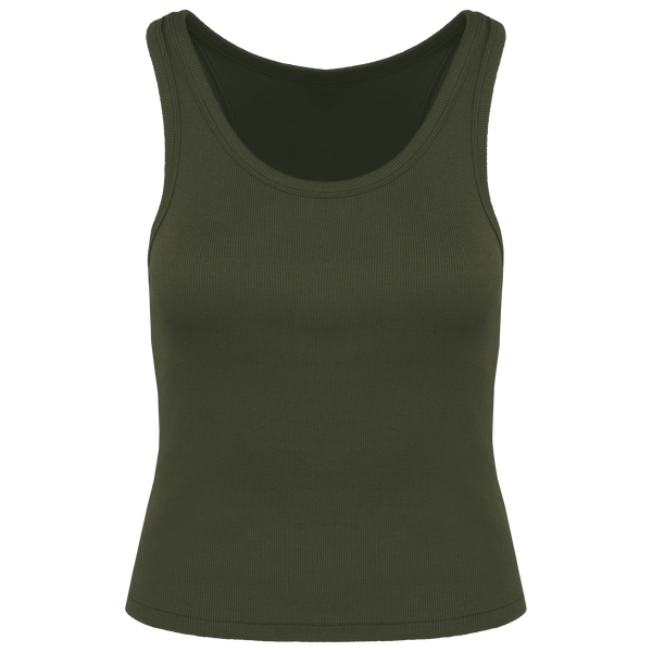 Top Canelado de Senhora-Caqui Orgânico-XS-RAG-Tailors-Fardas-e-Uniformes-Vestuario-Pro