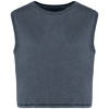 Top Curto Sem Mangas de Senhora em Algodão Biológico-Cinzento Mineral Lavado-XS-RAG-Tailors-Fardas-e-Uniformes-Vestuario-Pro