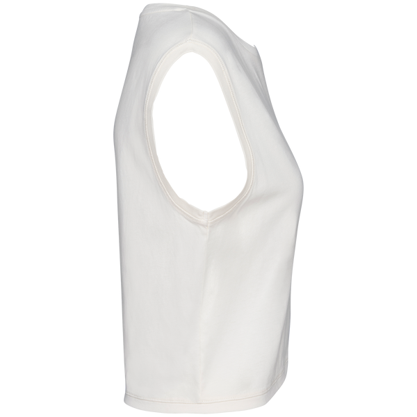 Top Curto Sem Mangas de Senhora em Algodão Biológico-RAG-Tailors-Fardas-e-Uniformes-Vestuario-Pro