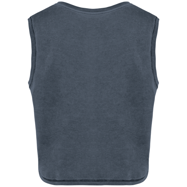 Top Curto Sem Mangas de Senhora em Algodão Biológico-RAG-Tailors-Fardas-e-Uniformes-Vestuario-Pro