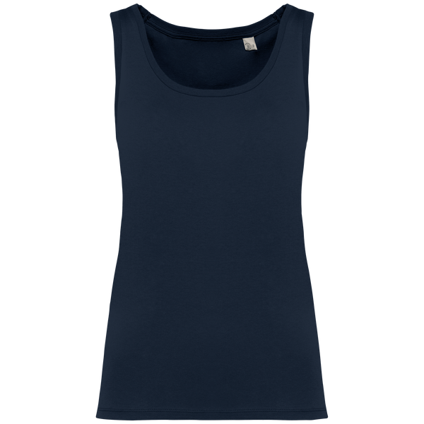 Top de Alças Senhora em Algodão Biológico-Azul Marinho-XS-RAG-Tailors-Fardas-e-Uniformes-Vestuario-Pro