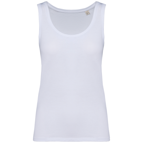 Top de Alças Senhora em Algodão Biológico-Branco-XS-RAG-Tailors-Fardas-e-Uniformes-Vestuario-Pro