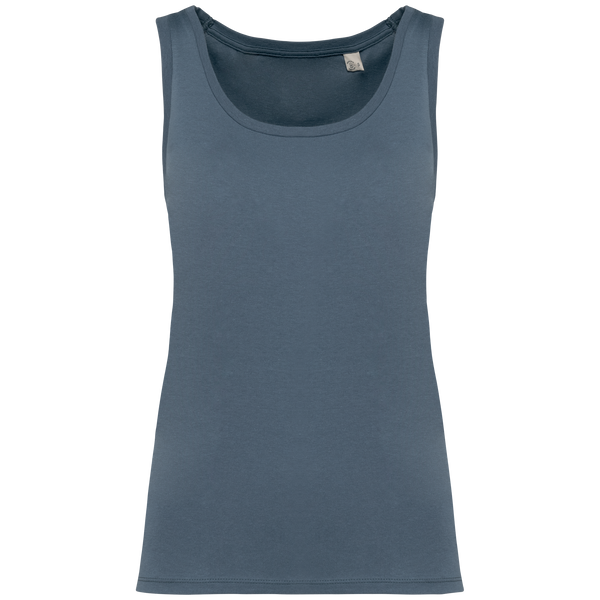 Top de Alças Senhora em Algodão Biológico-Cinzento Mineral-XS-RAG-Tailors-Fardas-e-Uniformes-Vestuario-Pro