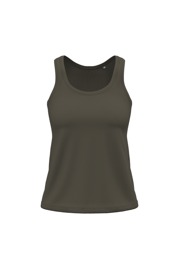 Top de Cavas Bio Senhora-Caqui Escuro-XS-RAG-Tailors-Fardas-e-Uniformes-Vestuario-Pro