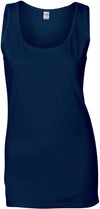 Top de senhora de cavas Softstyle-Azul Marinho-S-RAG-Tailors-Fardas-e-Uniformes-Vestuario-Pro