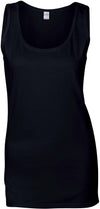 Top de senhora de cavas Softstyle-Preto-S-RAG-Tailors-Fardas-e-Uniformes-Vestuario-Pro