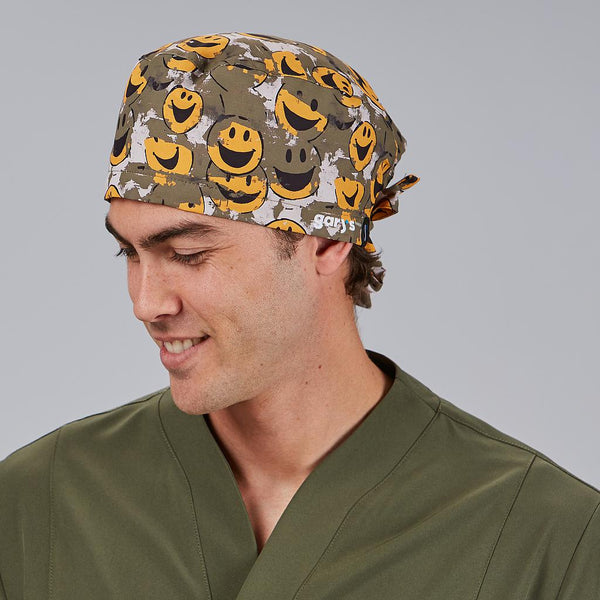 Touca Cirúrgica com Atilhos estampas-Emoji - 2932-Único-RAG-Tailors-Fardas-e-Uniformes-Vestuario-Pro