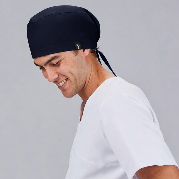 Touca Cirúrgica c/tiras em Microfibra-Marinho 104-Único-RAG-Tailors-Fardas-e-Uniformes-Vestuario-Pro