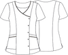 Túnica AINA de senhora com botões de pressão e manga curta-RAG-Tailors-Fardas-e-Uniformes-Vestuario-Pro