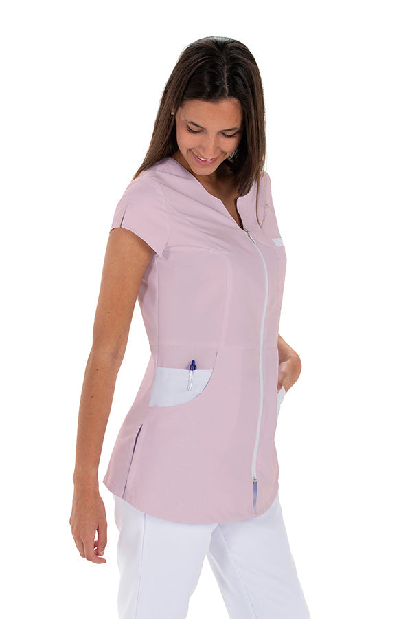 Túnica Alabama feminina m\curta-Rosa (481)-XS / (SP)-RAG-Tailors-Fardas-e-Uniformes-Vestuario-Pro