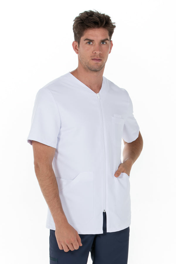 Túnica Alabama masculina m\curta-Branco-XS / (SP)-RAG-Tailors-Fardas-e-Uniformes-Vestuario-Pro