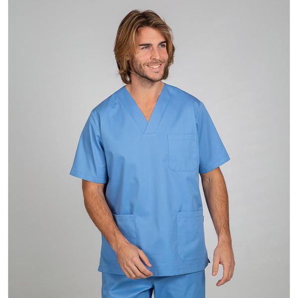 Túnica Básica de Sarja Red Line-Azul Celeste - 107-XXS-RAG-Tailors-Fardas-e-Uniformes-Vestuario-Pro