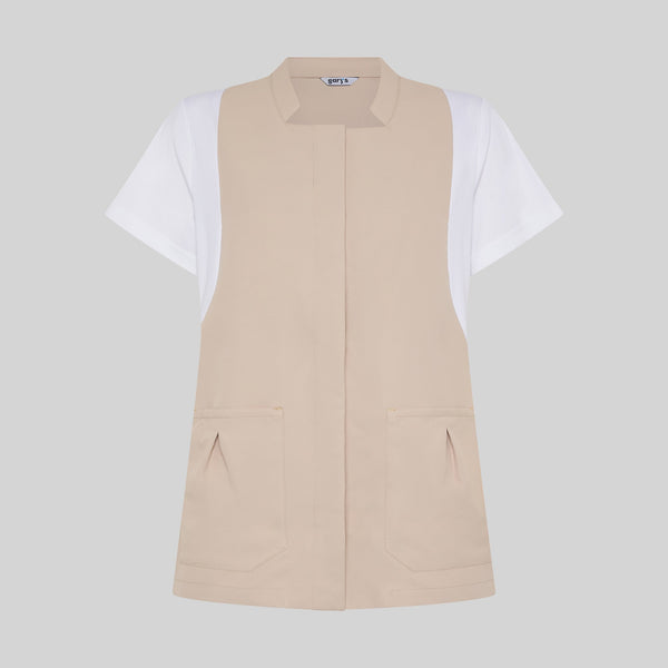 Túnica Carmina de Manga Curta com Botão Oculto-RAG-Tailors-Fardas-e-Uniformes-Vestuario-Pro