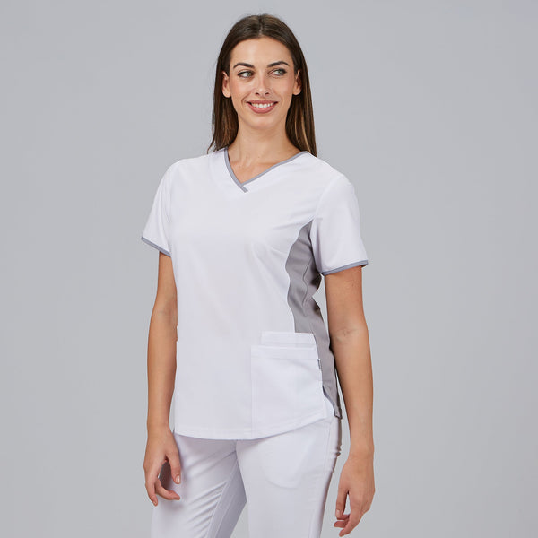 Túnica Cleo-Cinza Perola - 117-XS-RAG-Tailors-Fardas-e-Uniformes-Vestuario-Pro