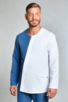 Túnica Colmar masc m\comprida microfibra-Branco Azul-XS / (SP)-RAG-Tailors-Fardas-e-Uniformes-Vestuario-Pro