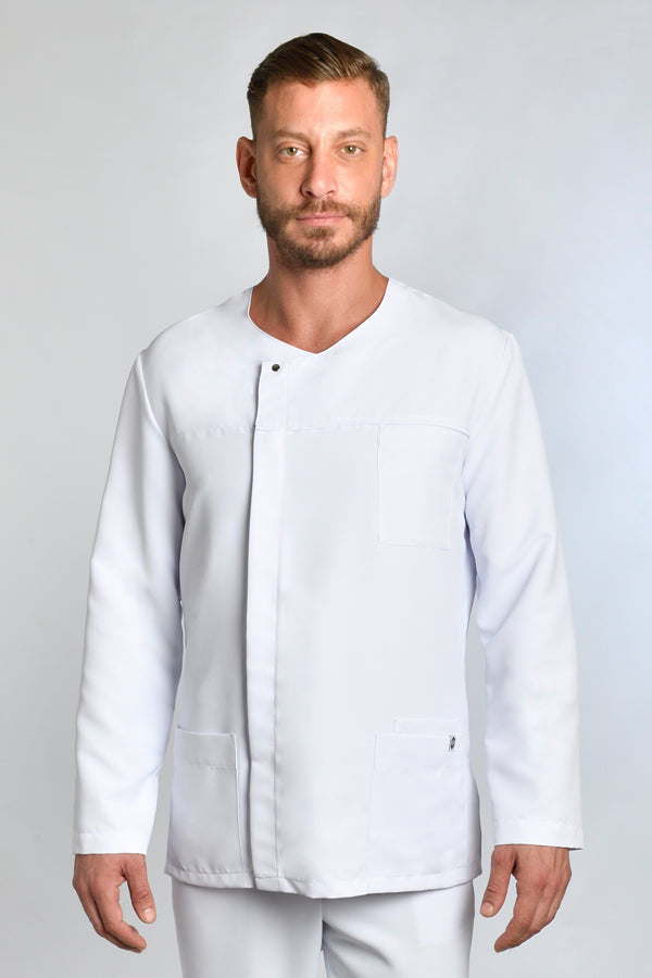 Túnica Corunha m\comprida-Branco-XS / (SP)-RAG-Tailors-Fardas-e-Uniformes-Vestuario-Pro