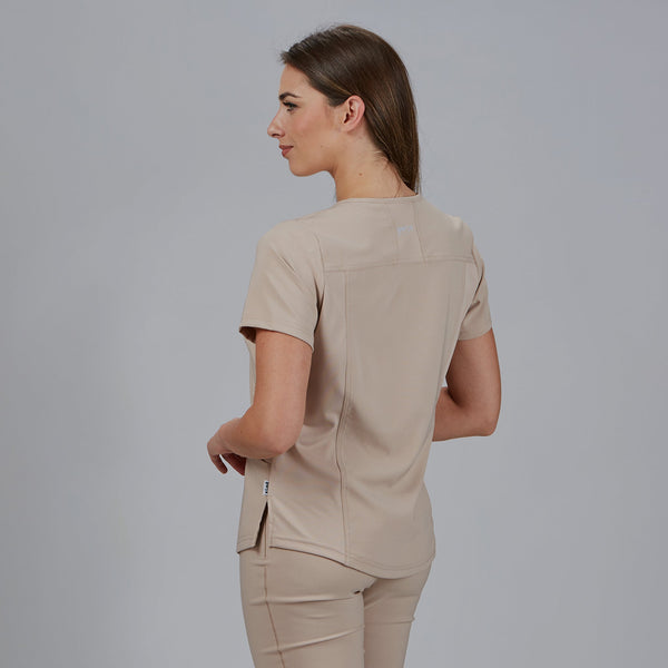 Túnica Dulcinea de Senhora Aberta com Decote em V e Manga Curta-RAG-Tailors-Fardas-e-Uniformes-Vestuario-Pro