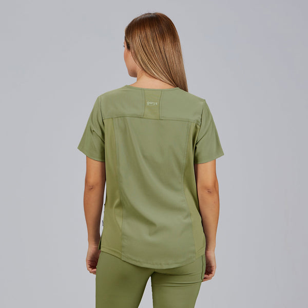 Túnica Dulcinea de Senhora Aberta com Decote em V e Manga Curta-RAG-Tailors-Fardas-e-Uniformes-Vestuario-Pro