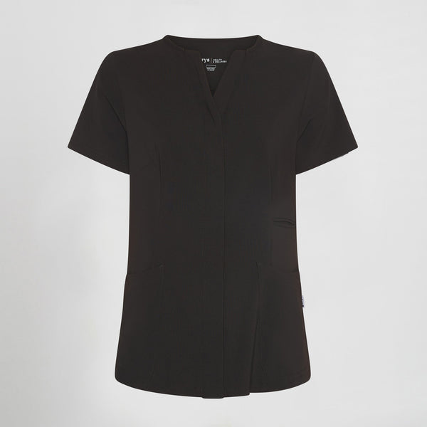 Túnica Dulcinea de Senhora Aberta com Decote em V e Manga Curta-RAG-Tailors-Fardas-e-Uniformes-Vestuario-Pro