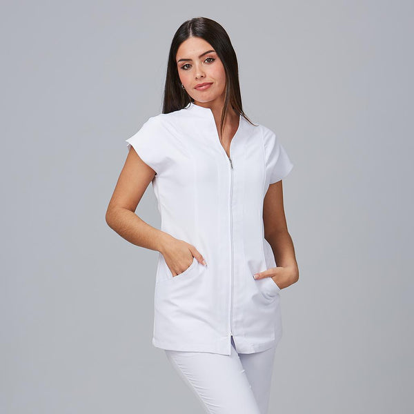 Tunica Feminina Belmonte-Branco - 101-XS-RAG-Tailors-Fardas-e-Uniformes-Vestuario-Pro