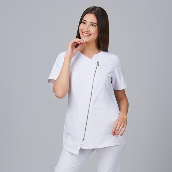 Tunica Feminina Elisa-Branco - 101-XS-RAG-Tailors-Fardas-e-Uniformes-Vestuario-Pro