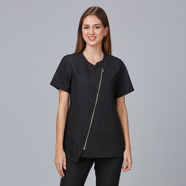 Tunica Feminina Elisa-Preto - 001-XS-RAG-Tailors-Fardas-e-Uniformes-Vestuario-Pro